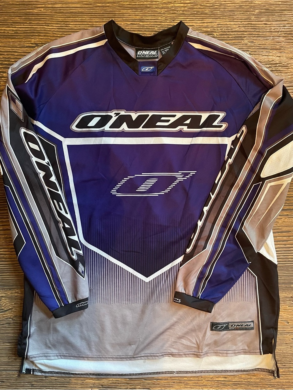 O’NEAL Men's Medium Purple Long Sleeve Motocross Jersey
